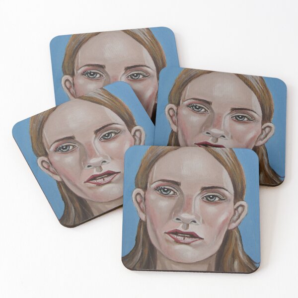 Item preview, Portrait of an unknown woman. Acrylic on 24x30cm canvas designed and sold by crowleyronan123.