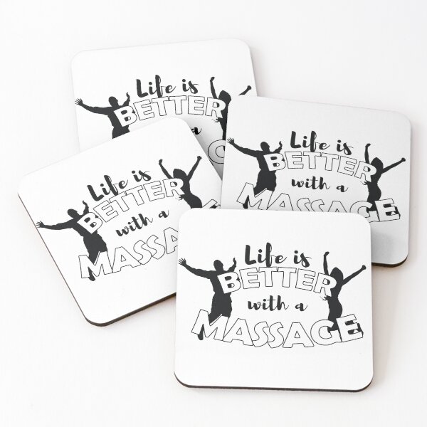 Item preview, Life IS Better With A Massage Black Text designed and sold by MadfishDesigns.