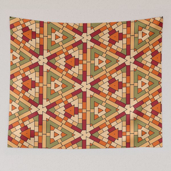 Item preview, Arabic geometric pattern with vivid colors designed and sold by cute-tees.