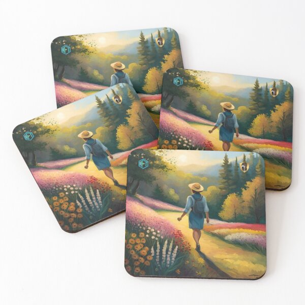 Item preview, Ascending Horizons: AI-Generated NFT Art of Women Hiking in Mountains designed and sold by LoFaroShop.