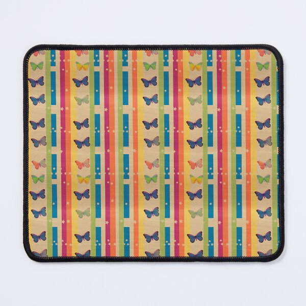 Item preview, Vibrant Rainbow Butterflies & Stars: Retro Vintage Stripes designed and sold by Adam Prettyjohns.