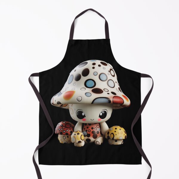 Item preview, Adorable Polka Dot Porcelain Mushroom Doll designed and sold by TVBArchive.