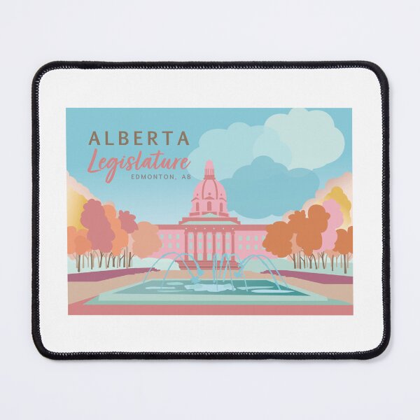 Item preview, Alberta Legislature Edmonton, AB Canada Illustration Vintage Style designed and sold by kristinedesigns.