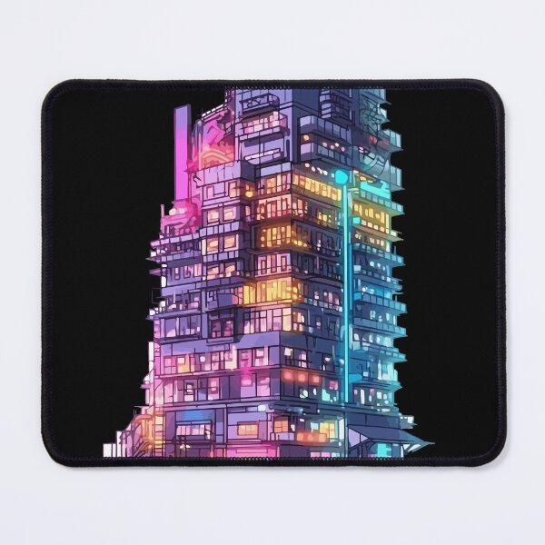 Item preview, Neon Highrise cyberpunk style building designed and sold by ArtisticKevin.
