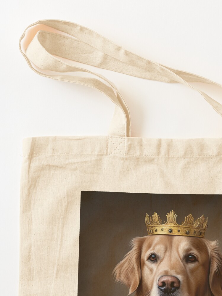 Siberian Husky King, Queen. Dog Wearing Royal Crown. Tote Bag for