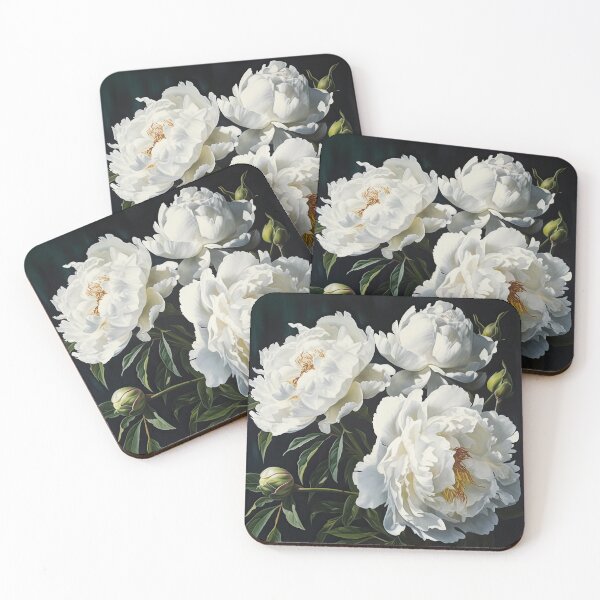 Item preview, White Peonies  designed and sold by Vanover Designs.