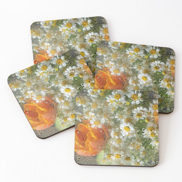 Item preview, view flowers glass with water drops designed and sold by Lefteris Betsis.