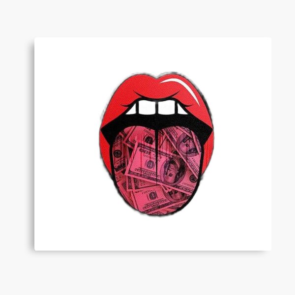 Luxury Dollar Lips Mouth  Money Lips Art, Lips Artwork, Lips Wall Art