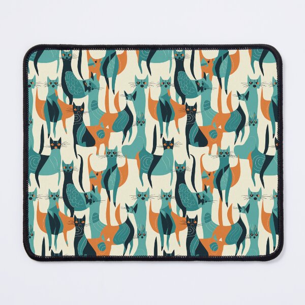 Item preview, midcentury modern cats designed and sold by RavenWrangler.