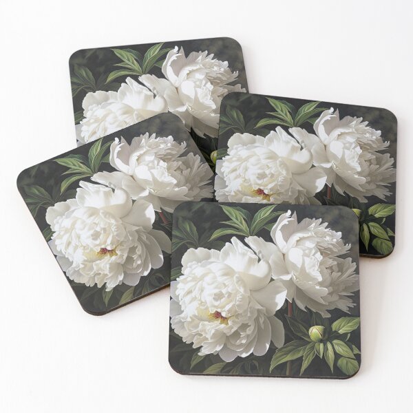 Item preview, White Peonies  designed and sold by Vanover Designs.