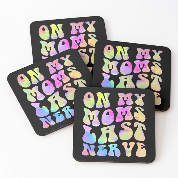 Item preview, On My Moms Last Nerve Groovy Watercolor Design About Motherhood For Kids designed and sold by SuperFashion.