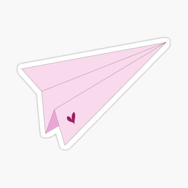 love letter paper plane c' Sticker