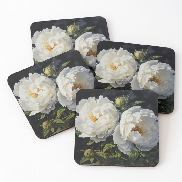 Item preview, White Peonies  designed and sold by Vanover Designs.