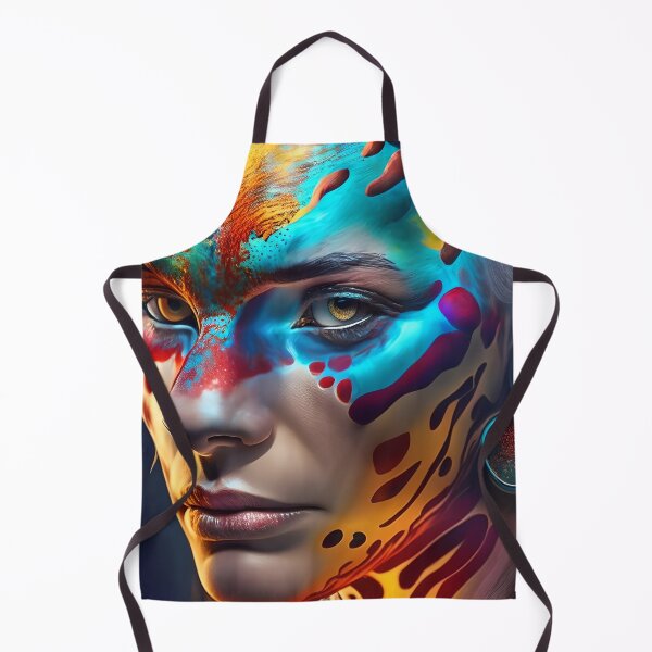 Item preview, The Fierce and Beautiful Tiger Woman Surreal Portrait T-Shirt designed and sold by artmanikin.