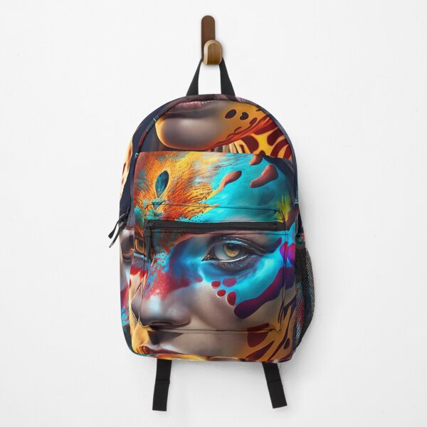 Item preview, The Fierce and Beautiful Tiger Woman Surreal Portrait T-Shirt designed and sold by artmanikin.