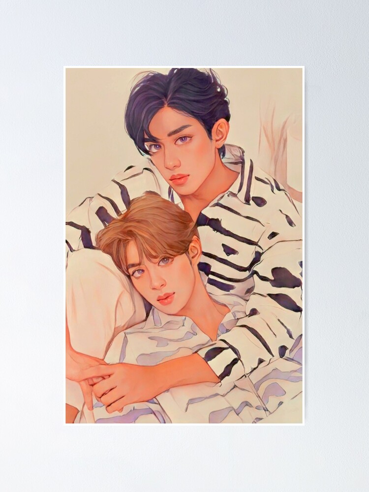 NetJames Bed Friend fanart hug kisses marks BL series couple thai 