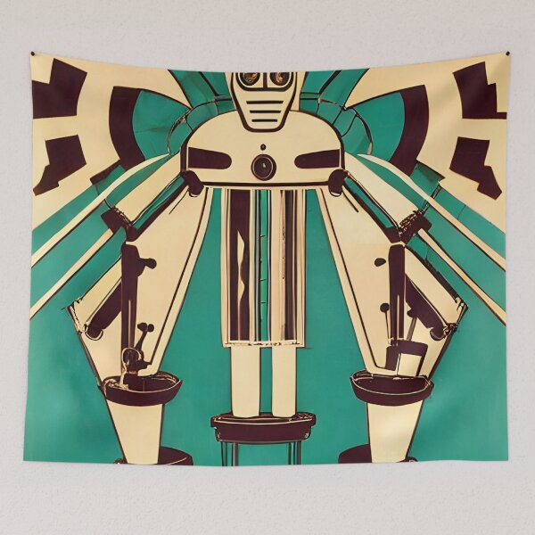 Item preview, Robot in the style of famous art. designed and sold by CRAFTER-MEDIA.