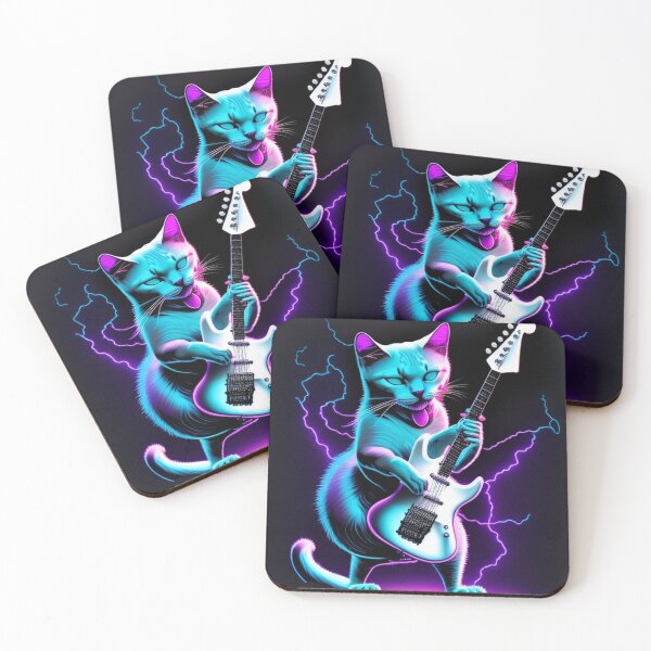Item preview, Music T-shirt Cat Play Guitar VOL 1 designed and sold by recipestv7.
