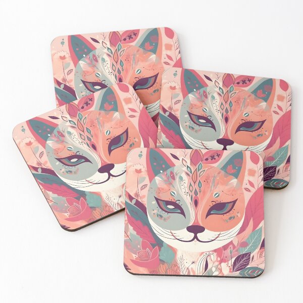 Item preview, Content Cat - Abstract Boho Art Print designed and sold by Digital Artifacts.