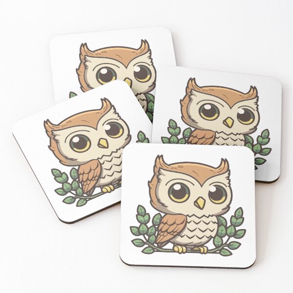 Item preview, Cute Owl Sitting On A Branch designed and sold by KrieytPrintz.