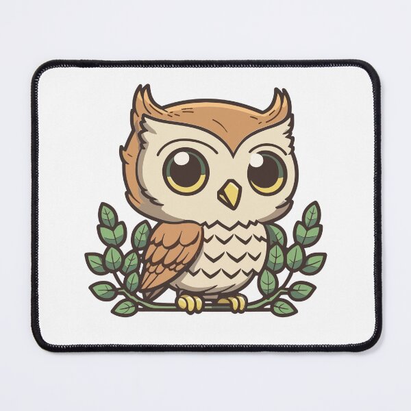 Item preview, Cute Owl Sitting On A Branch designed and sold by KrieytPrintz.