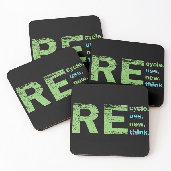 Item preview, Recycle Reuse Renew Rethink Crisis Environmental Activism 2023 green and blue designed and sold by MrStrangen.
