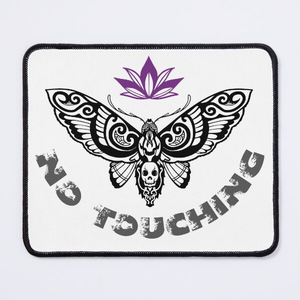 Item preview, No Touching Allowed Death Head Moth Design in Asexual Pride Colors designed and sold by MoniqueNelson.