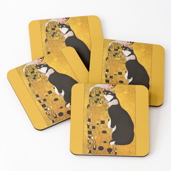 Item preview, Gustav Klimt Cat Art designed and sold by FelineLicky.