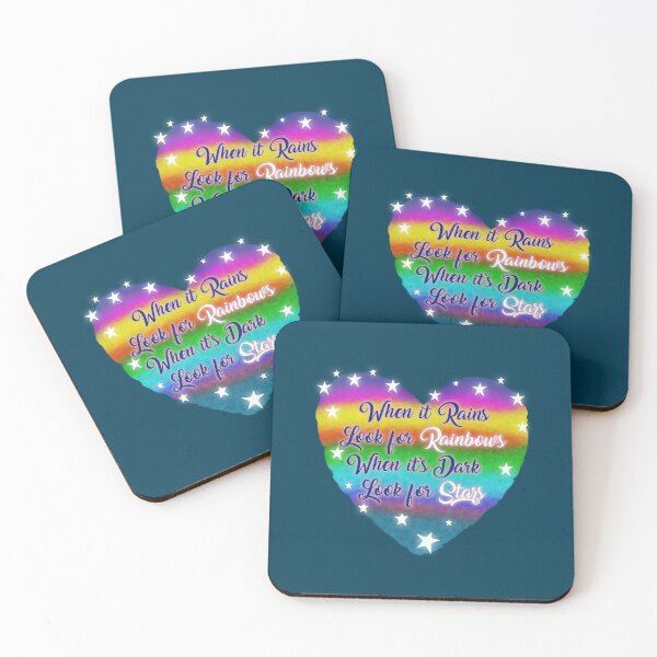 Item preview, The Rainbow Heart with wisdom words designed and sold by Agni Designs.