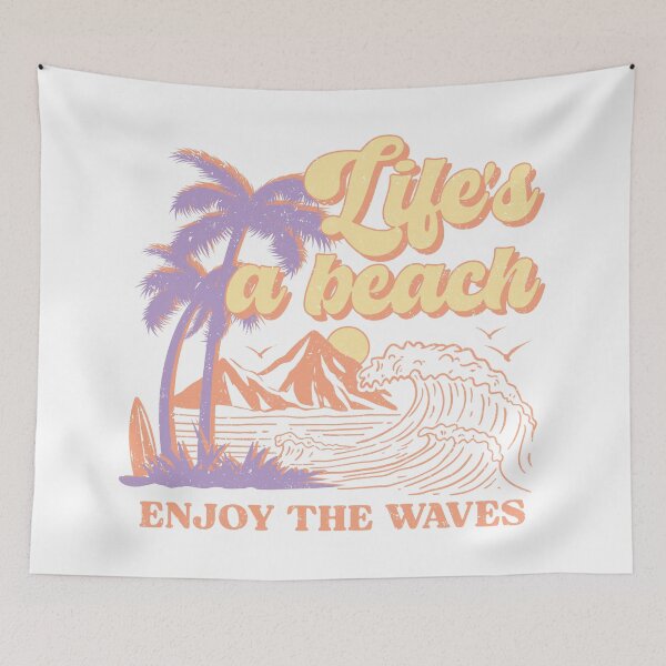 Item preview, Retro - life's a beach, enjoy the waves designed and sold by jechaiyells.