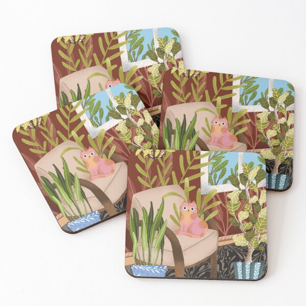 Item preview, Plant cat illustration designed and sold by pinkyfish1010.