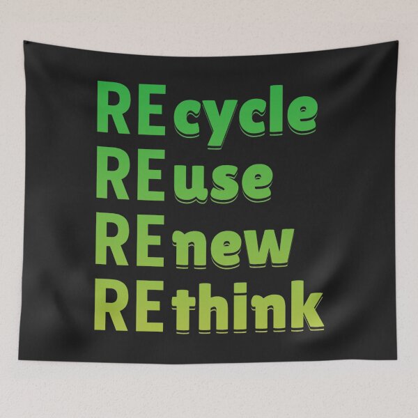 Item preview, Recycle Reuse Renew Rethink earth day designed and sold by somi3art.