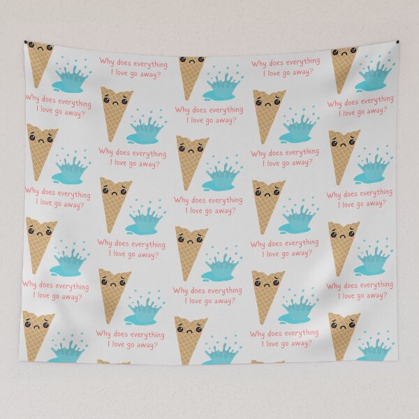 Item preview, Ice Cream Summer Humour Dairy Tragedy designed and sold by Renata Illustrata.