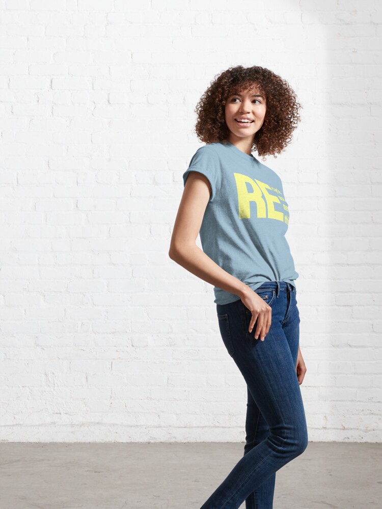 Discover Recycle Reuse Renew Rethink メンズ レディース Tシャツ Slogan リサイクル 再利用 更新 再考 環境保護