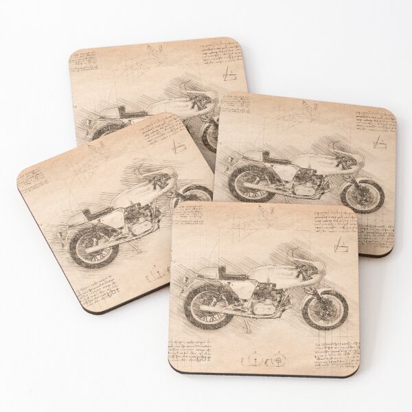 Item preview, Da Vinci Sketch Art Ducati900ss - Vintage designed and sold by Rayyanz.