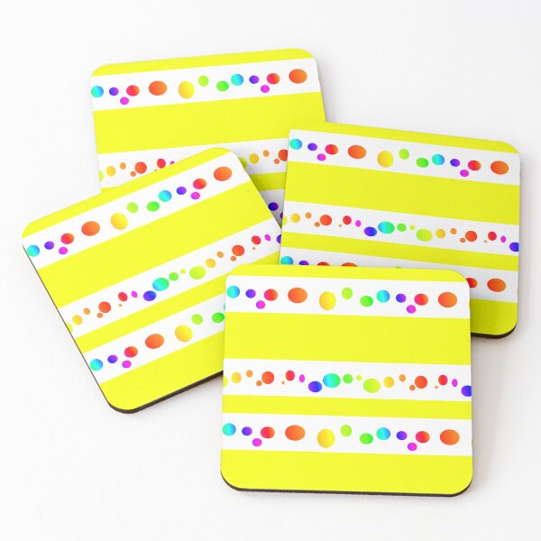 Item preview, Rainbow yellow happy color circles | Rainbow yellow optimistic circle pattern designed and sold by lausn.