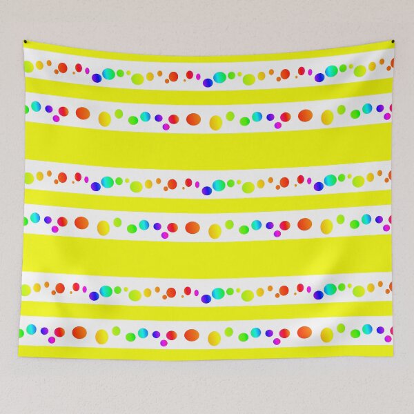 Item preview, Rainbow yellow happy color circles | Rainbow yellow optimistic circle pattern designed and sold by lausn.