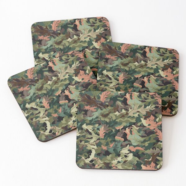 Item preview, Camo leaf design camouflage army greens designed and sold by CactusPan.