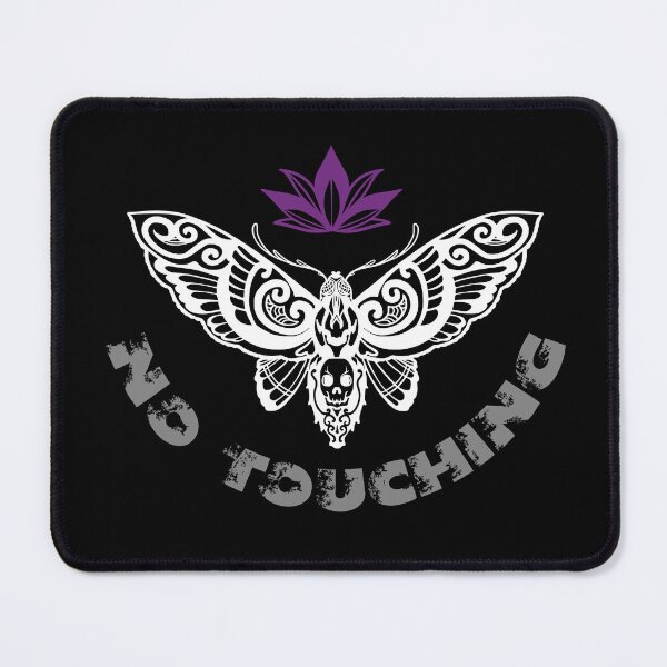 Item preview, No Touching Allowed! Death Head Moth Design in Asexual Pride Colors designed and sold by MoniqueNelson.