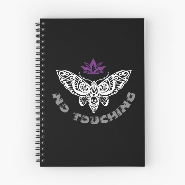 Item preview, No Touching Allowed! Death Head Moth Design in Asexual Pride Colors designed and sold by MoniqueNelson.