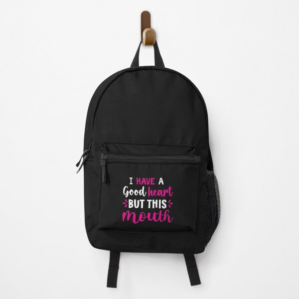 Item preview, I Have A Good Heart But This Mouth, Sarcastic funny saying designed and sold by wearebnw.