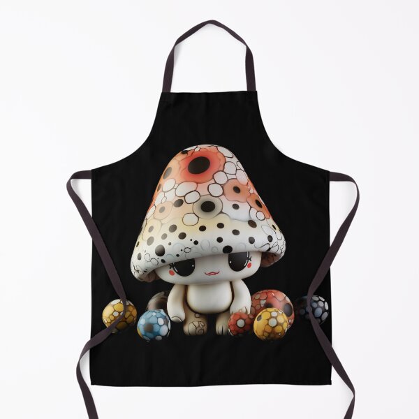 Item preview, Adorable Polka Dot Porcelain Mushroom Doll designed and sold by TVBArchive.