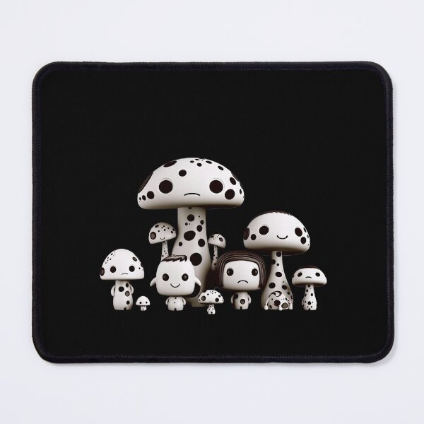 Item preview, Adorable Cow Print Mushroom Family designed and sold by TVBArchive.