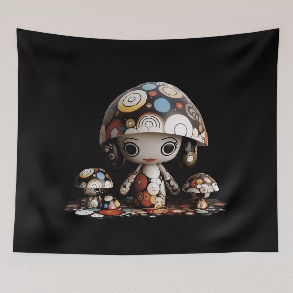 Artikelvorschau, Adorable Polka Dot Porcelain Mushroom Doll entworfen und verkauft von TVBArchive.