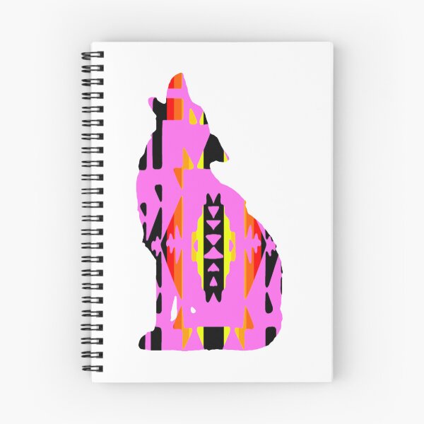 Item preview, Pink / Fire Colors / Black Native Print Wolf designed and sold by JMWCD.