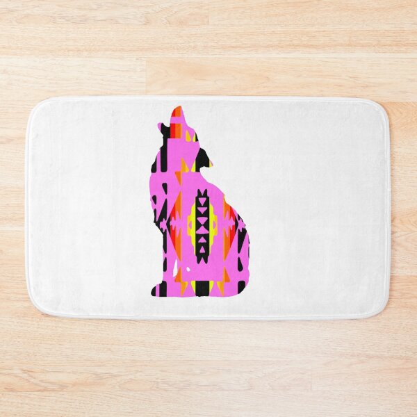 Item preview, Pink / Fire Colors / Black Native Print Wolf designed and sold by JMWCD.