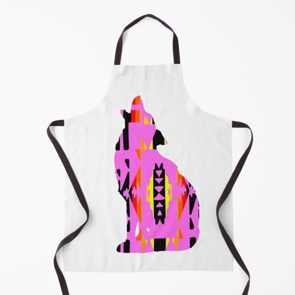 Item preview, Pink / Fire Colors / Black Native Print Wolf designed and sold by JMWCD.