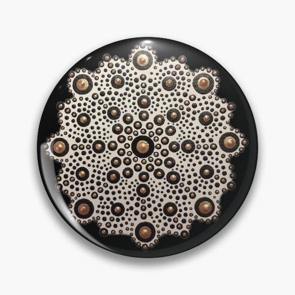 Item preview, Gold and Black Painted Mandala - Black Background designed and sold by Louise-Mae.