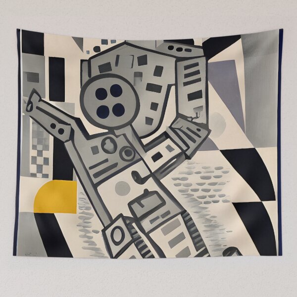 Item preview, Robot in the style of famous art. designed and sold by CRAFTER-MEDIA.