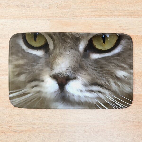 Item preview, Stunning Grey Cat Pet Artistic Portrait designed and sold by taiche.